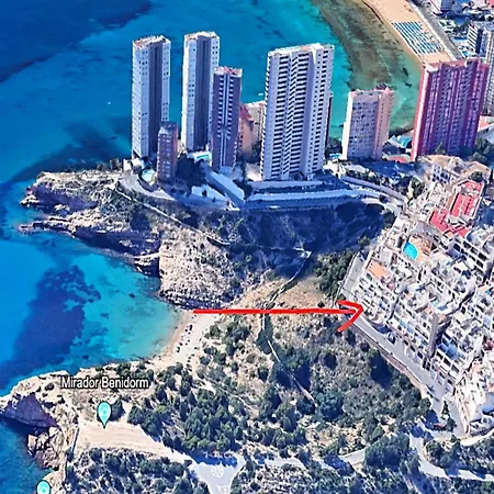 Spectacular Sea Views 2 Bedrooms In Marina Apartment Benidorm